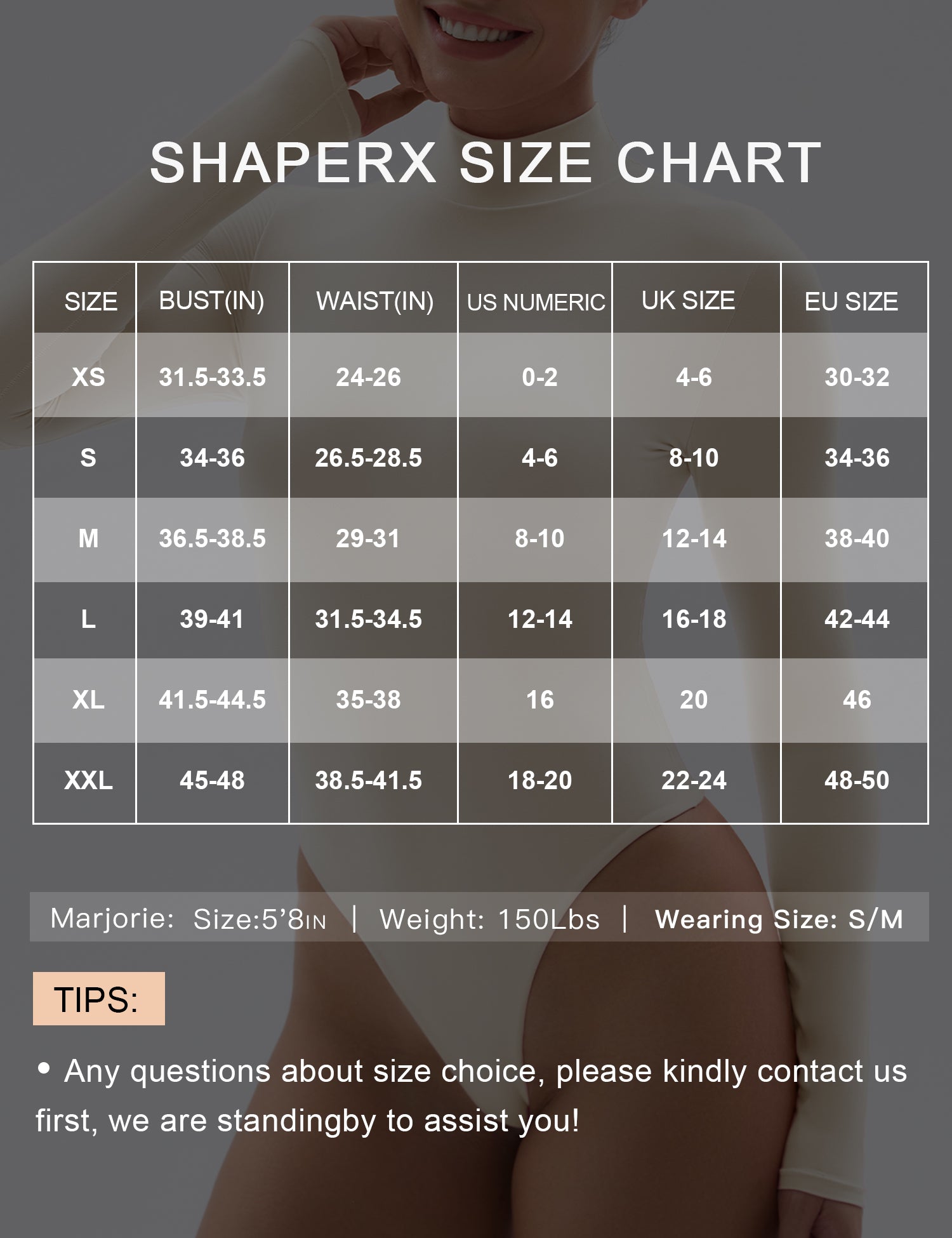 SHAPERX Mock Turtle Neck Bodysuit for Women Long Sleeve Body Suits Tops SHAPERX