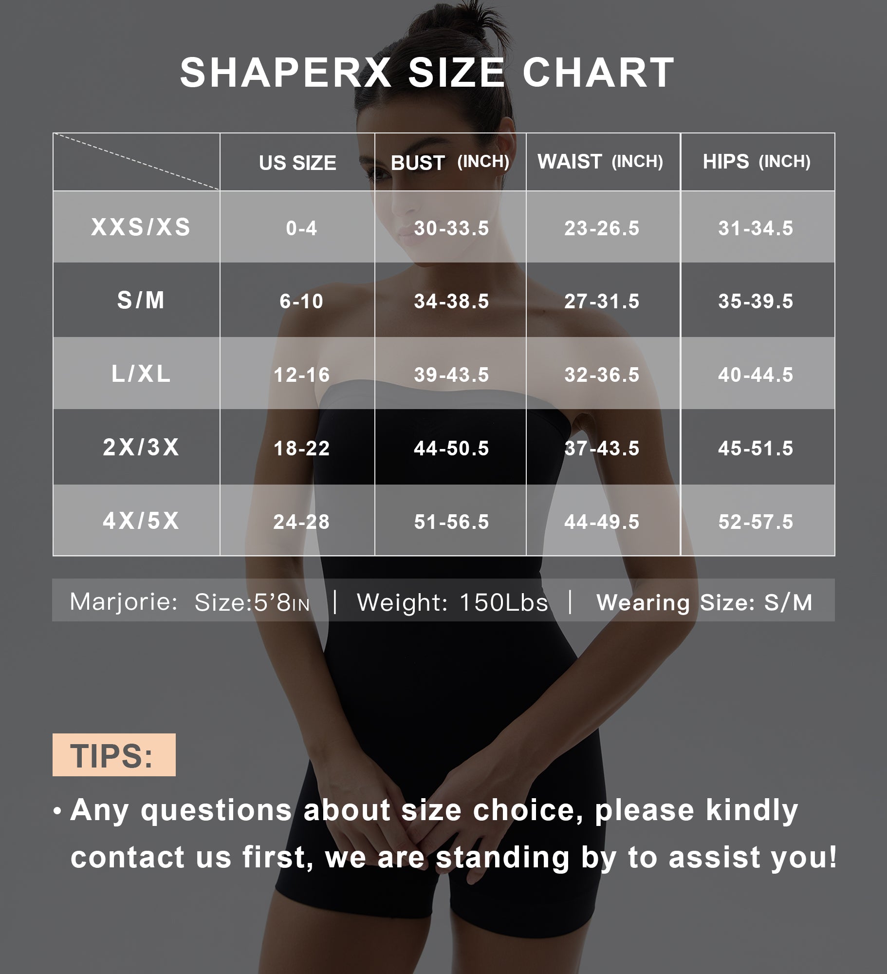 SHAPERX Strapless Bodysuit Tummy Control Seamless Thong Shapewear with Removable Straps SHAPERX