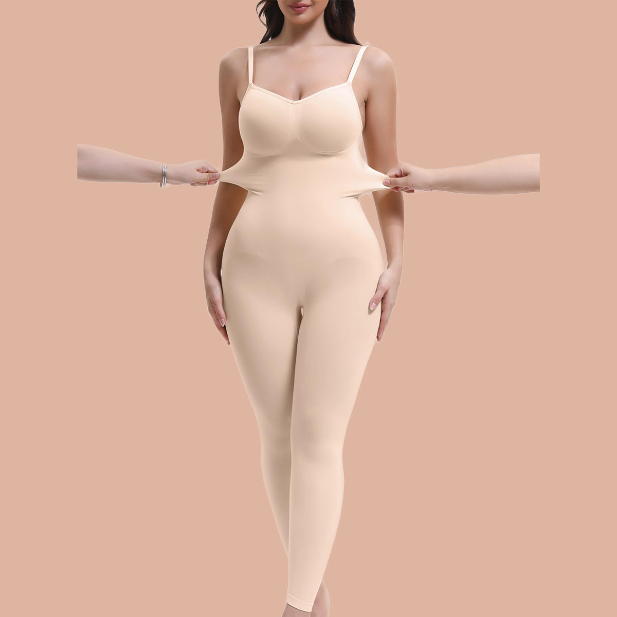 SHAPERX Women's Full Body Tummy Control Shapewear High Waisted Seamless Compression Leggings Stretchy Shaper Bodysuit SHAPERX