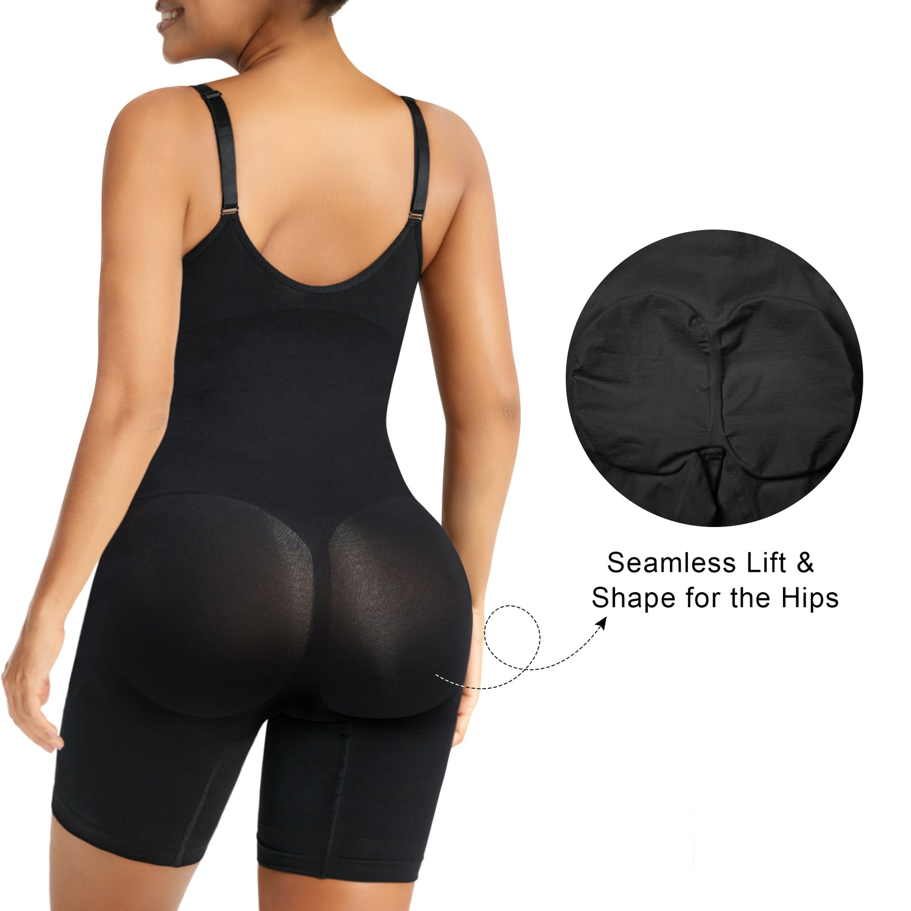 SHAPERX Women's Zip-Up Shapewear Bodysuit Tummy Control Seamless Sculpting Body Shaper Medium Compression SHAPERX