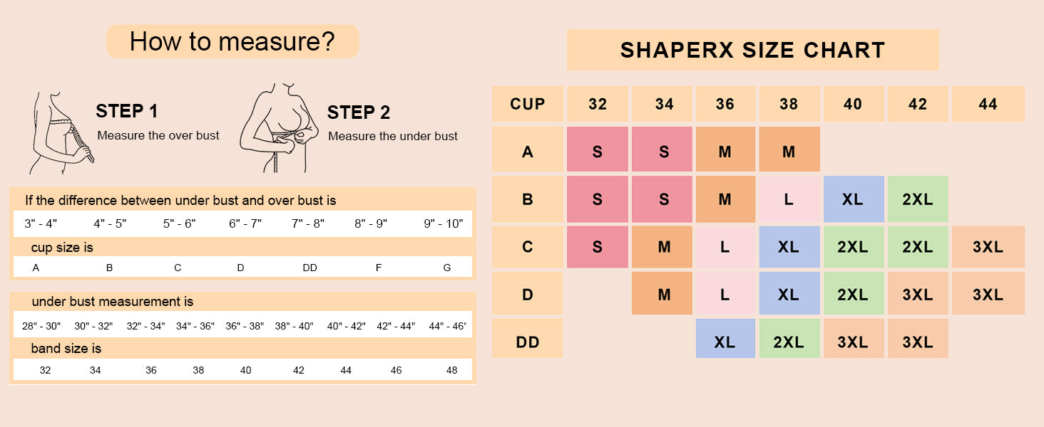 SHAPERX Wireless Bras for Women Seamless Push Up V Mesh Bralette No Underwire Full Coverage T-Shirt Bra with Removable Pads