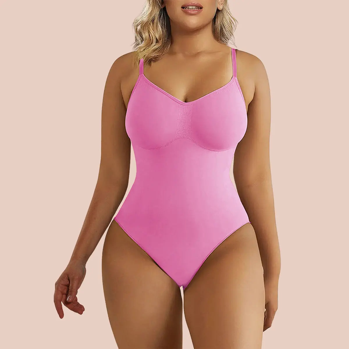 SHAPERX Tummy Control Shapewear Adjustable Straps Seamless Thong Body Shaper SHAPERX