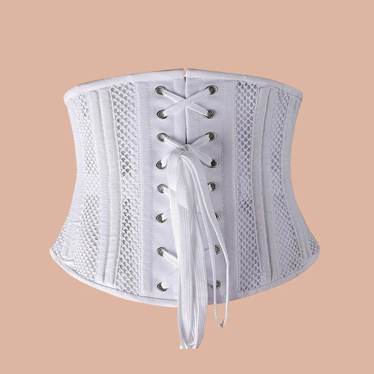 SHAPERX Women's Short Torso Mesh Corset SHAPERX