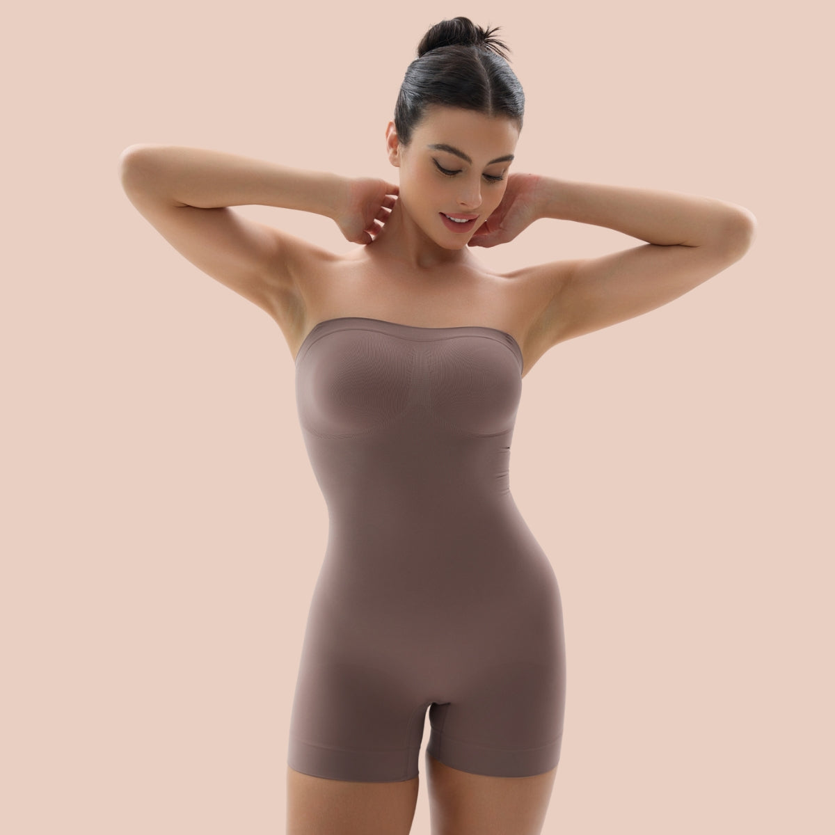 SHAPERX Women's Shaping Mid-Thigh Bodysuit Tummy Control - Import It All