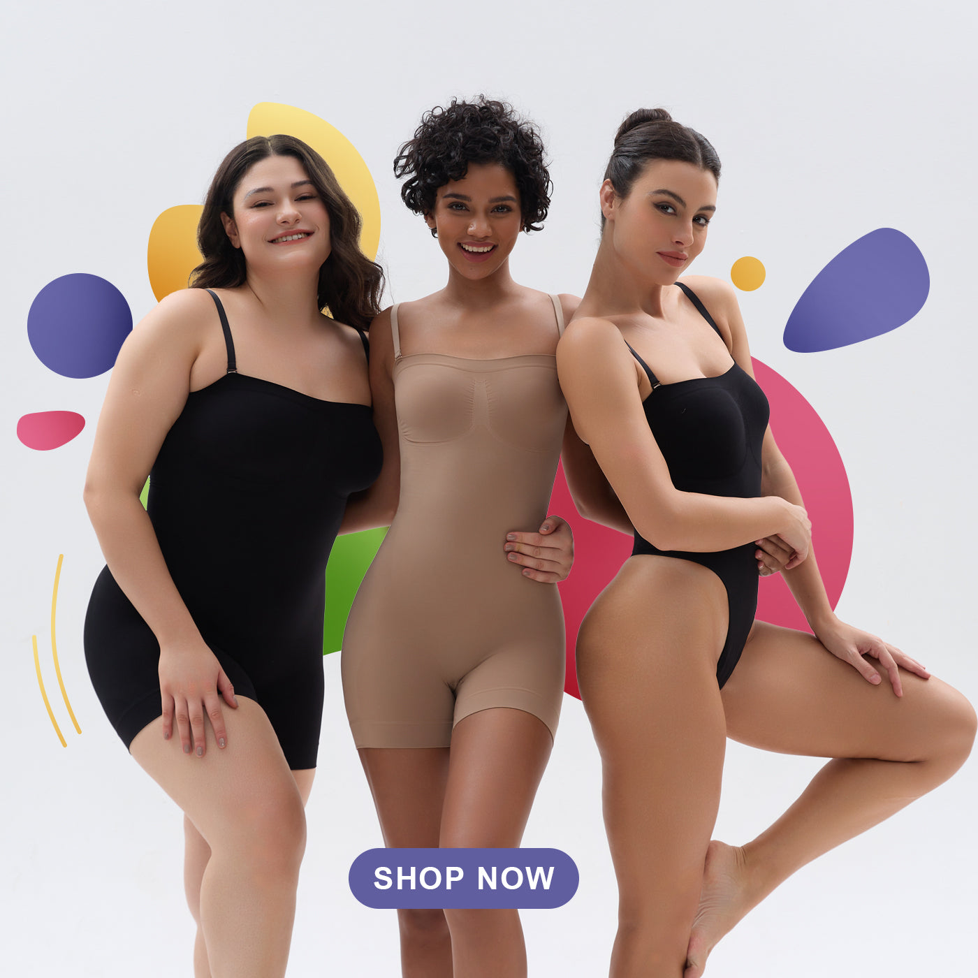 Cheap Sexy V Neck Bra Bodysuit Shapewear for Women Tummy Control Jumpsuit  Tops Waist Trainer Full Body Shaper Butt Lifter Briefs Leotards Rompers