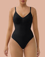 SHAPERX Seamless Tummy Control Thong Bodysuit with Removable Pads