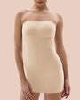 SHAPERX Seamless Strapless Tummy Control Slip Dress