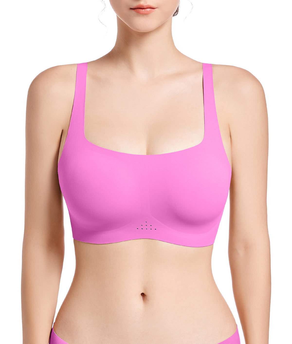 SHAPERX Wireless Scoop Bras for Women Small to Plus Size Everyday Bra with Removable Pads SHAPERX