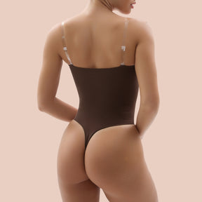 SHAPERX Strapless Bodysuit Tummy Control Seamless Thong Shapewear with Removable Straps SHAPERX
