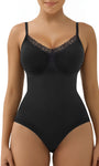 SHAPERX Women's Shapewear Bodysuit Tummy Control Body Shaper Seamless Sculpting Snatched Waist Body Suit