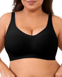 SHAPERX Seamless V-Neck Wireless Everyday Bra