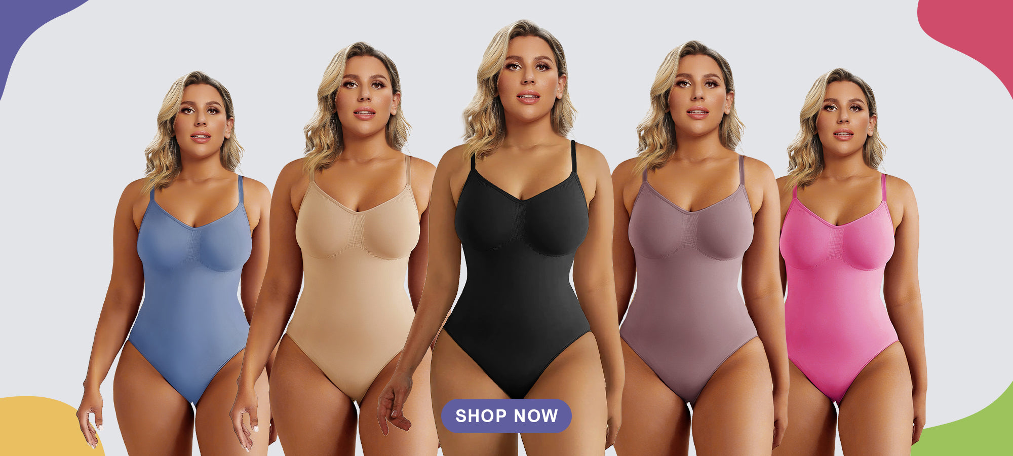 Buy SHAPERX Full Body Shaper for Women Seamless Shapewear Tummy Control  Bodysuit Shorts All in One, Beige, S at