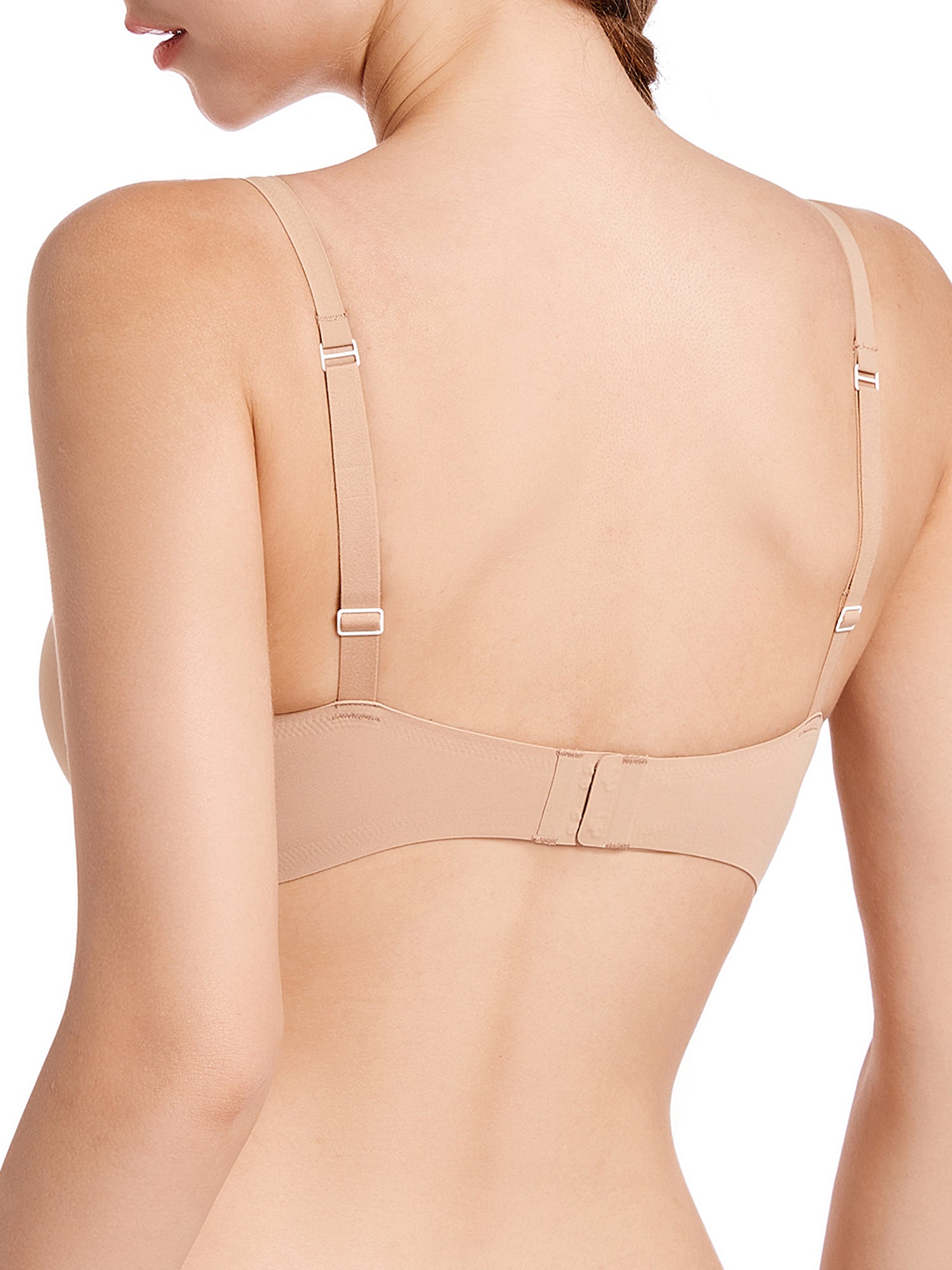 Women's Unlined Backless Bralette for Women Low Back Low Cut Bra