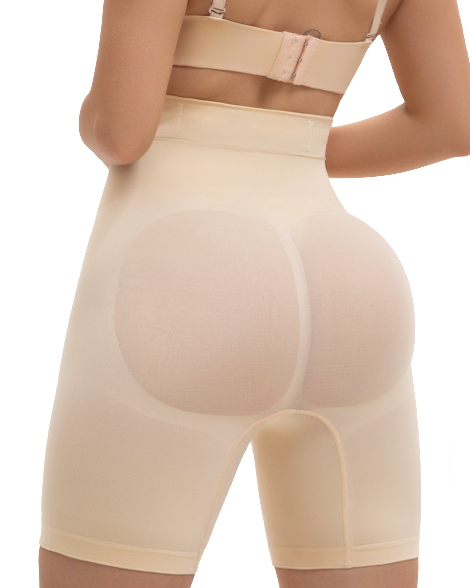 SHAPERX High-Waisted Tummy Control Seamless Shaping Shorts