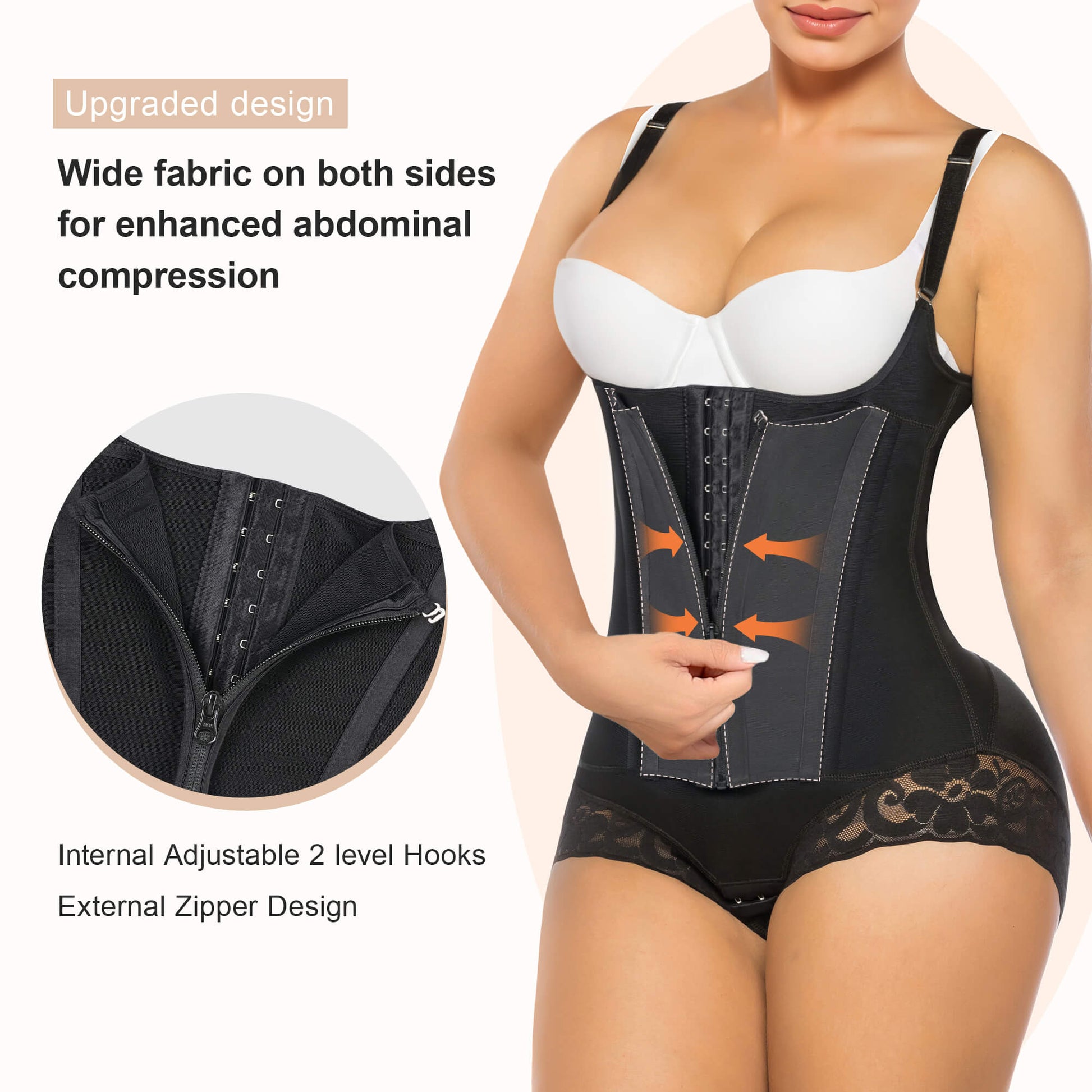 SHAPERX 8-Steel-Bone Brief-Style Colombian Faja