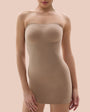 SHAPERX Seamless Tummy Control Slip Dress with Removable Straps