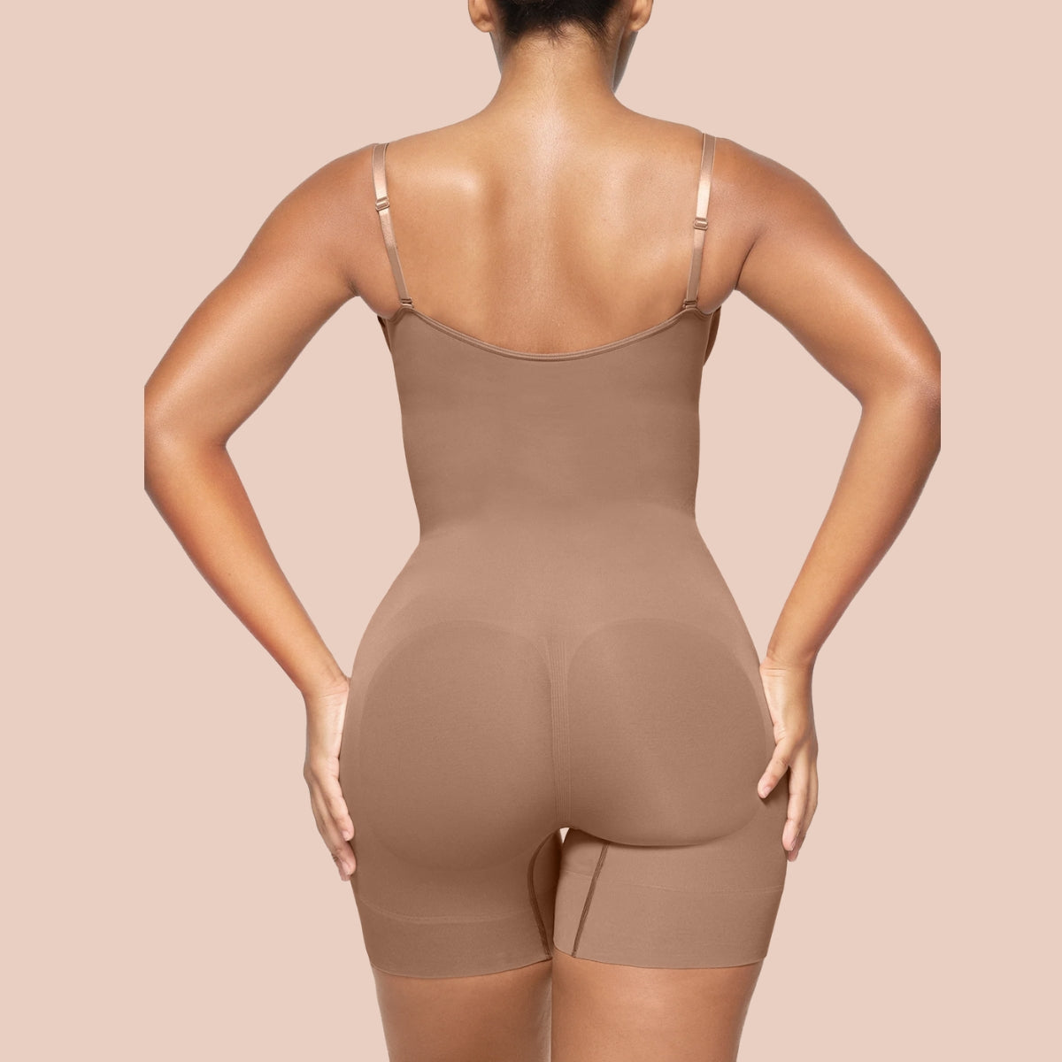 SHAPERX Women's Bodysuit Tummy Control Shapewear Open Bust Thigh Slimmer Seamless Body Shaper SHAPERX