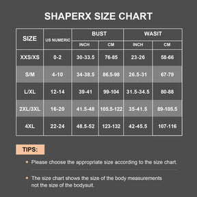 SHAPERX Open Bust Shapewear Tummy Control Bodysuits for Women Seamless Compression High Waisted Body Shaper SHAPERX