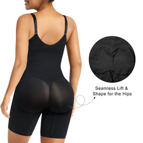 SHAPERX Women's Zip-Up Shapewear Bodysuit Tummy Control Seamless Sculpting Body Shaper Medium Compression SHAPERX