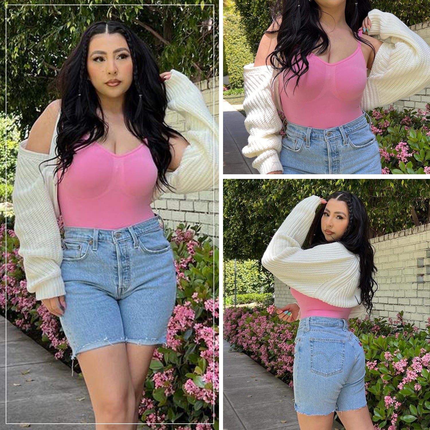 SHAPERX Tummy Control Shapewear Adjustable Straps Seamless Thong Body Shaper SHAPERX