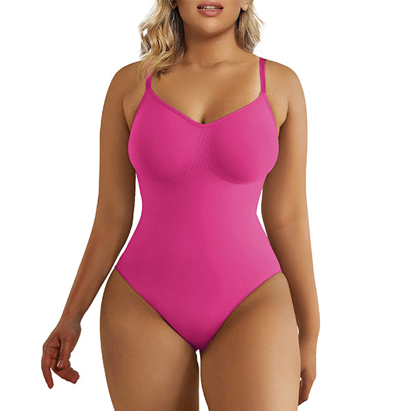 SHAPERX Tummy Control Shapewear Adjustable Straps Seamless Thong Body Shaper