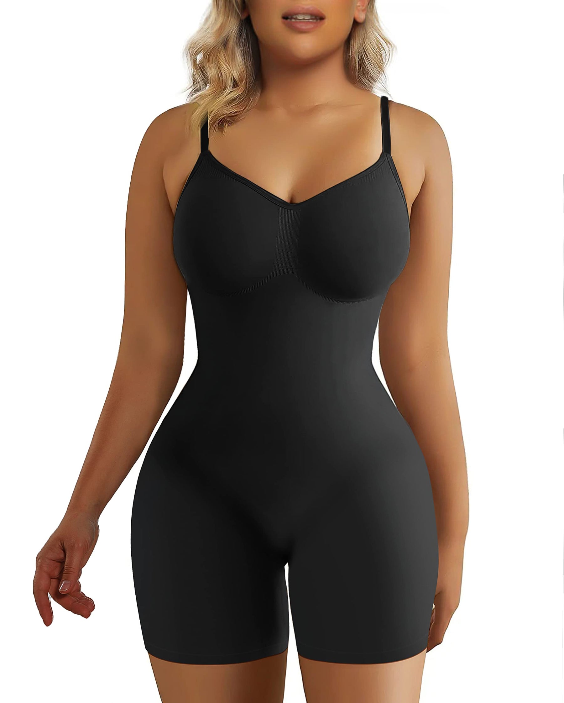 SHAPERX Seamless Tummy Control Bodysuit Full Body Shapewear