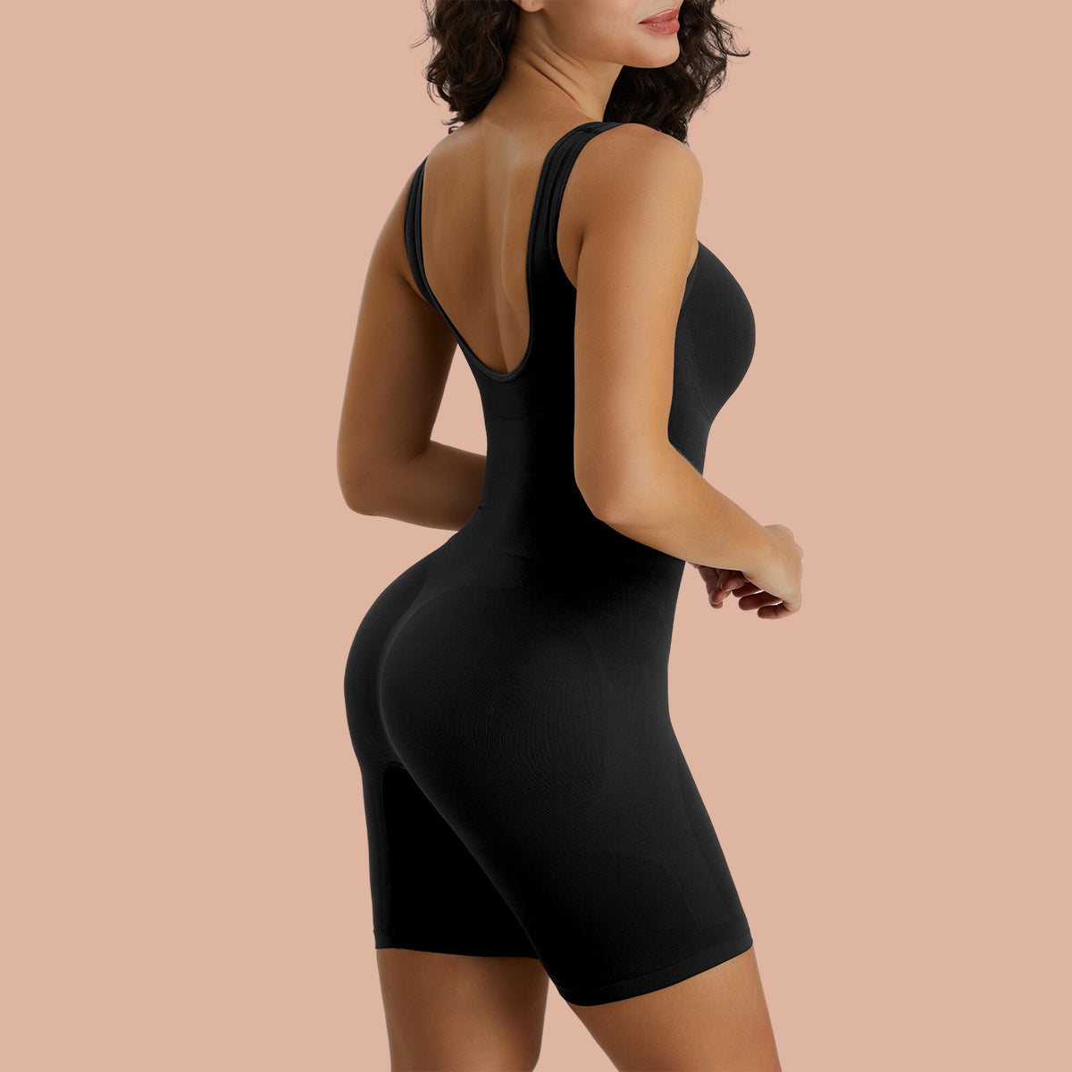 FOCUSSEXY Women Shapewear Bodysuit for Tummy Control Full Body shaper Thigh  Slimmer High Waist Trainer Butt Lifter for Women Mid-Thigh Seamless Full Body  Shaper 