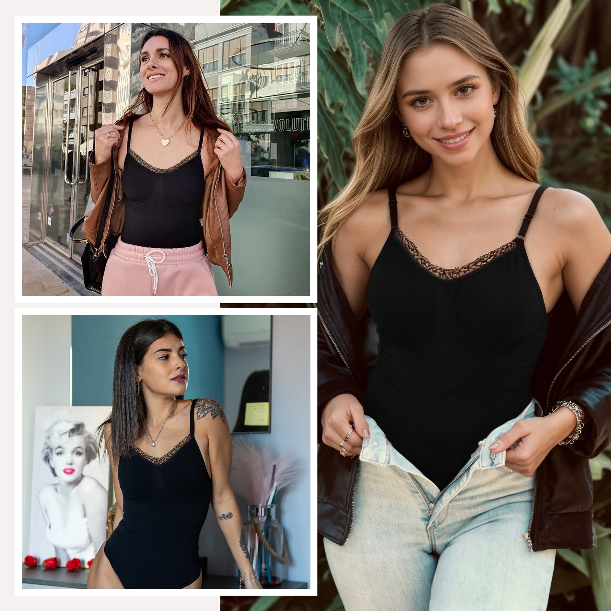 SHAPERX Women's Shapewear Bodysuit Tummy Control Body Shaper Seamless Sculpting Snatched Waist Body Suit