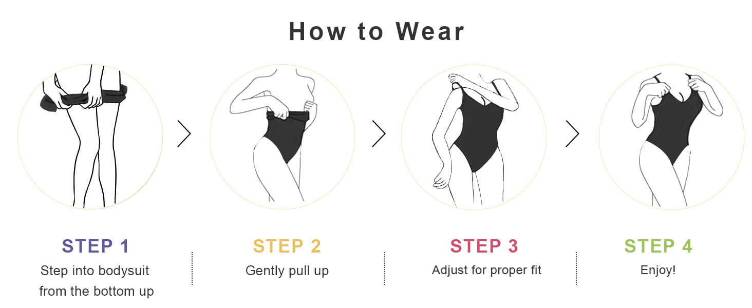 SHAPERX Seamless Bonded Tummy Control Bodysuit - Detail Image 9