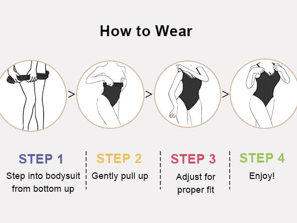 SHAPERX Seamless Bonded Tummy Control Bodysuit - Mobile Image 9