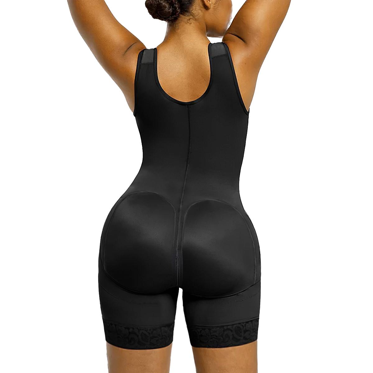 SHAPERX Fajas Colombianas for Women Tummy Control Full Body Shapewear Butt Lifter with Zipper Crotch SHAPERX