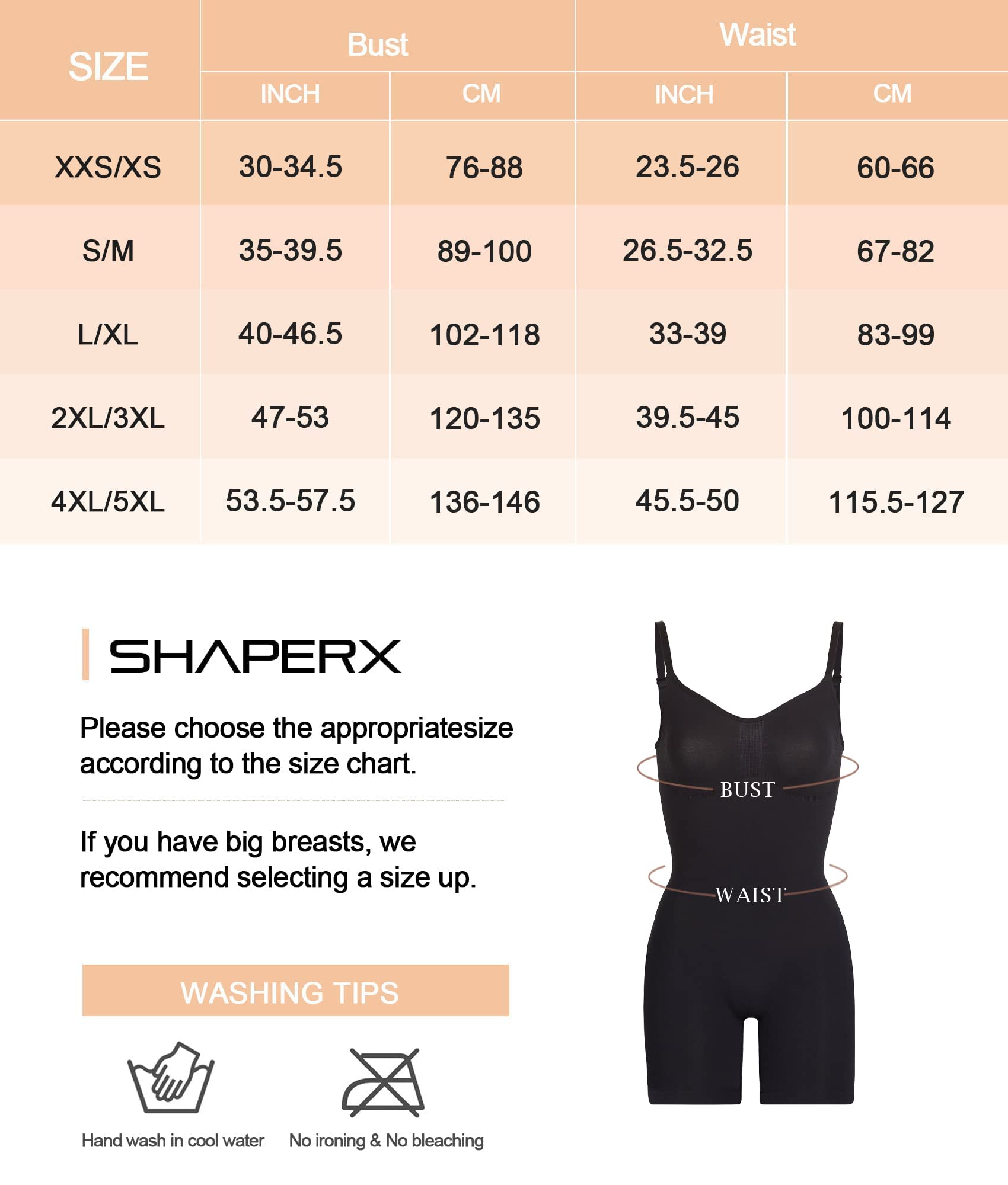 SHAPERX Seamless Tummy Control Bodysuit Full Body Shapewear SHAPERX