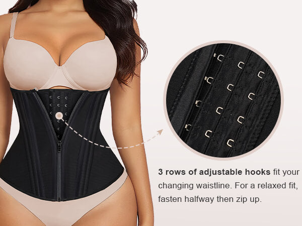 SHAPERX 15 Steel Bones Waist Trainer for Workout & Hourglass Shaping - Mobile Image 5