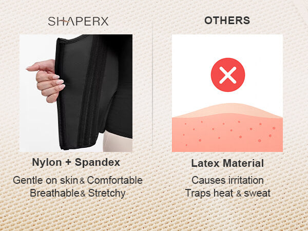 SHAPERX 15 Steel Bones Waist Trainer for Workout & Hourglass Shaping - Mobile Image 6