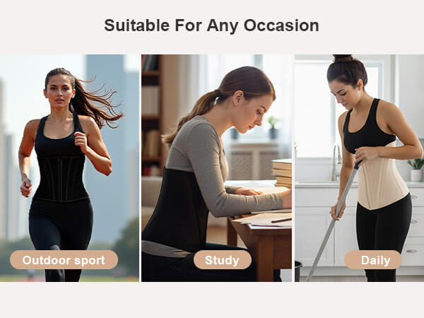 SHAPERX 15 Steel Bones Waist Trainer for Workout & Hourglass Shaping - Mobile Image 11