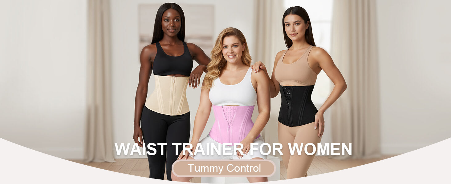 SHAPERX 15 Steel Bones Waist Trainer for Workout & Hourglass Shaping - Detail Image 1