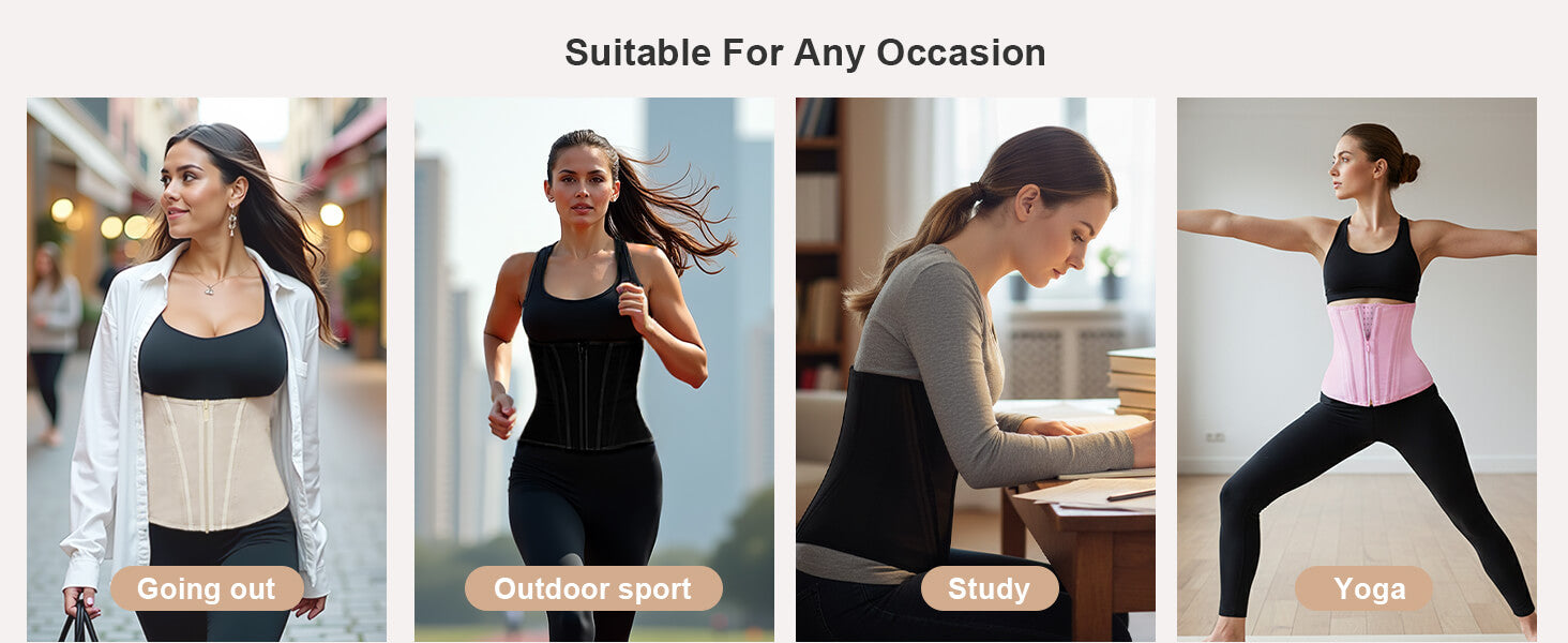 SHAPERX 15 Steel Bones Waist Trainer for Workout & Hourglass Shaping - Detail Image 11