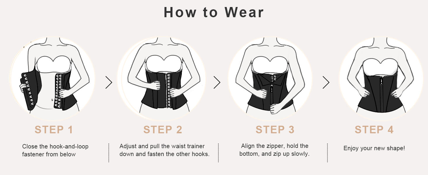 SHAPERX 15 Steel Bones Waist Trainer for Workout & Hourglass Shaping - Detail Image 12