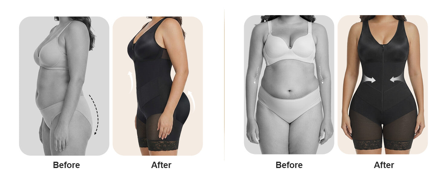 SHAPERX V-Shaped® Enhanced Tummy Control Full Body Faja - Detail Image 6