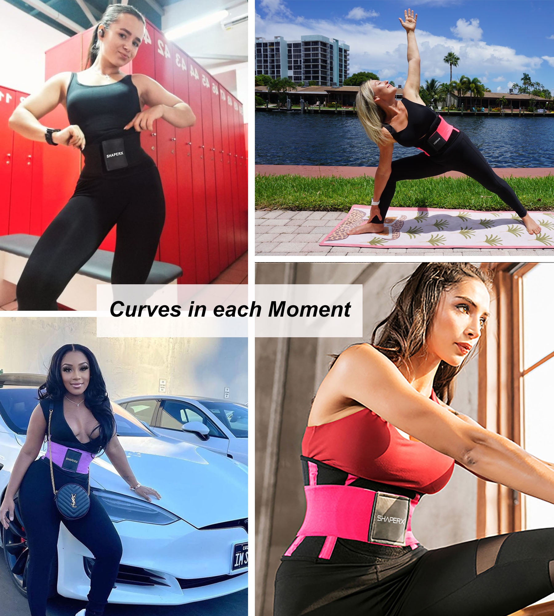 Neoprene Waist Trainer Belt with Double Velcro | SHAPERX