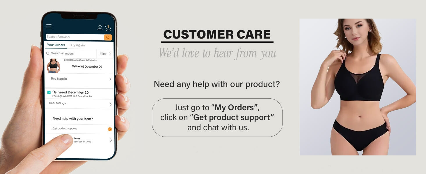 SHAPERX V-Mesh Wireless Support Bra - Detail Image 2