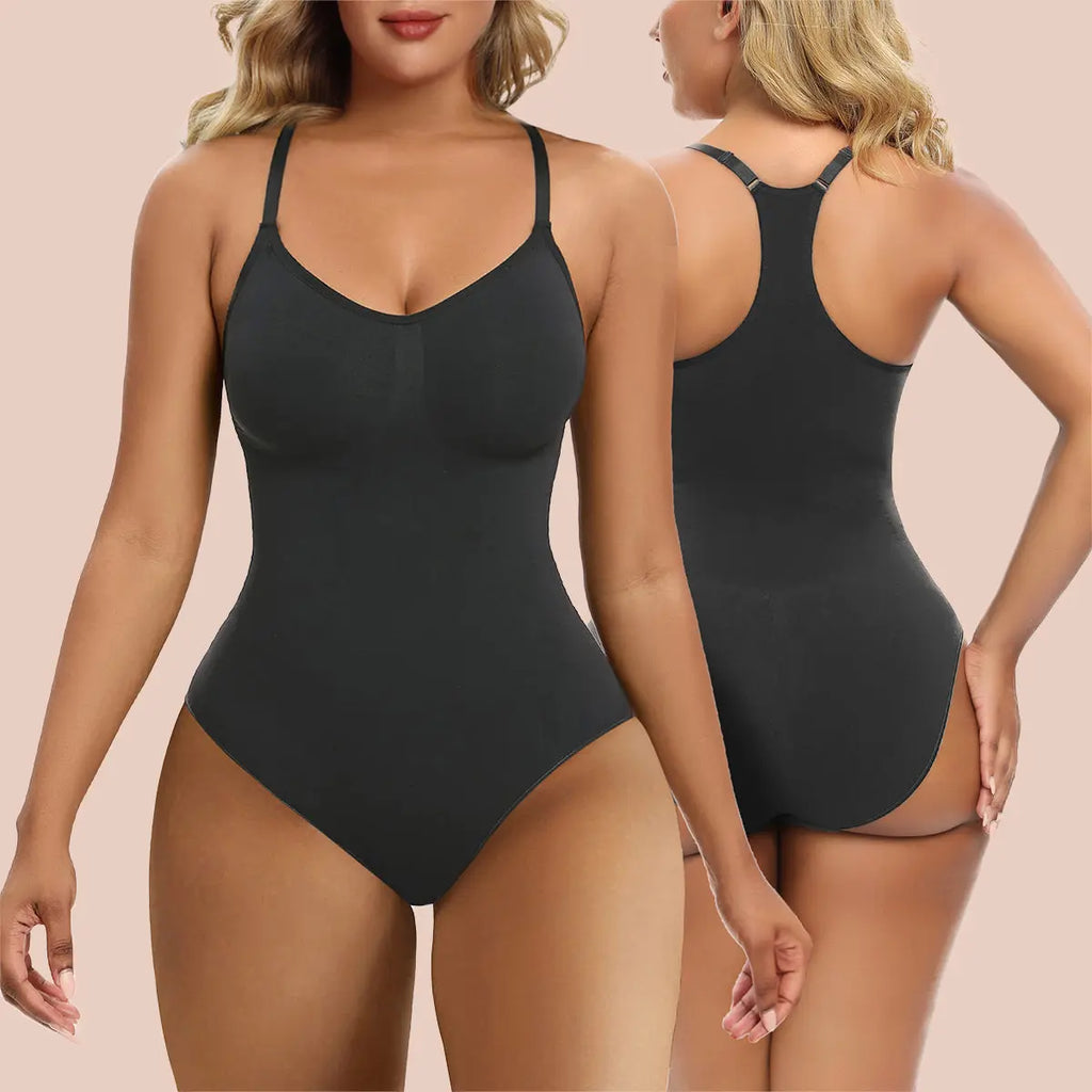 SHAPERX Body suits for Womens Tummy Control Thong Racerback