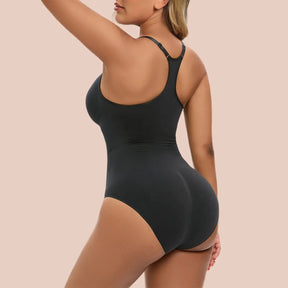 Shaperx Womens 5215 Umber Thong Body Shapewear Tank Top Bodysuit Sz XXS/XS