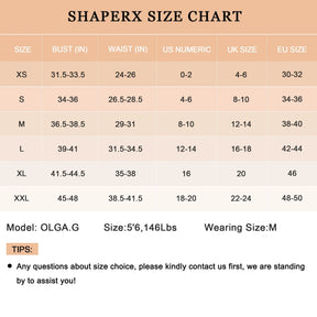 SHAPERX Second-Skin Feel Square Neck Cami Top Thong Bodysuit SHAPERX