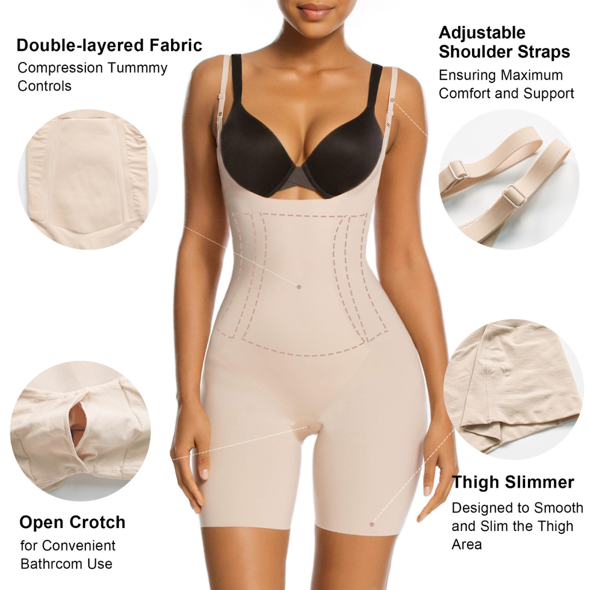 CheChury Modellatore per Il Corpo Senza Schiena Backless Body Shaper CheChury Modellatore per Il Corpo Senza Schiena Backless Body Shaper
