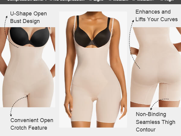 SHAPERX Tummy Control Shapewear for Women Seamless Body Shaper - Mobile Image 1