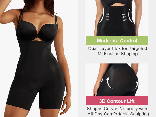 SHAPERX Tummy Control Shapewear for Women Seamless Body Shaper - Mobile Image 2