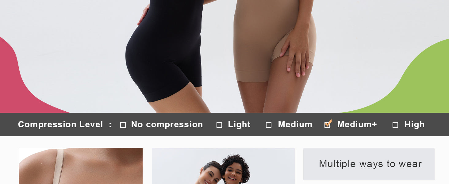 SHAPERX Seamless Thong Bodysuit with Removable Straps - Detail Image 2