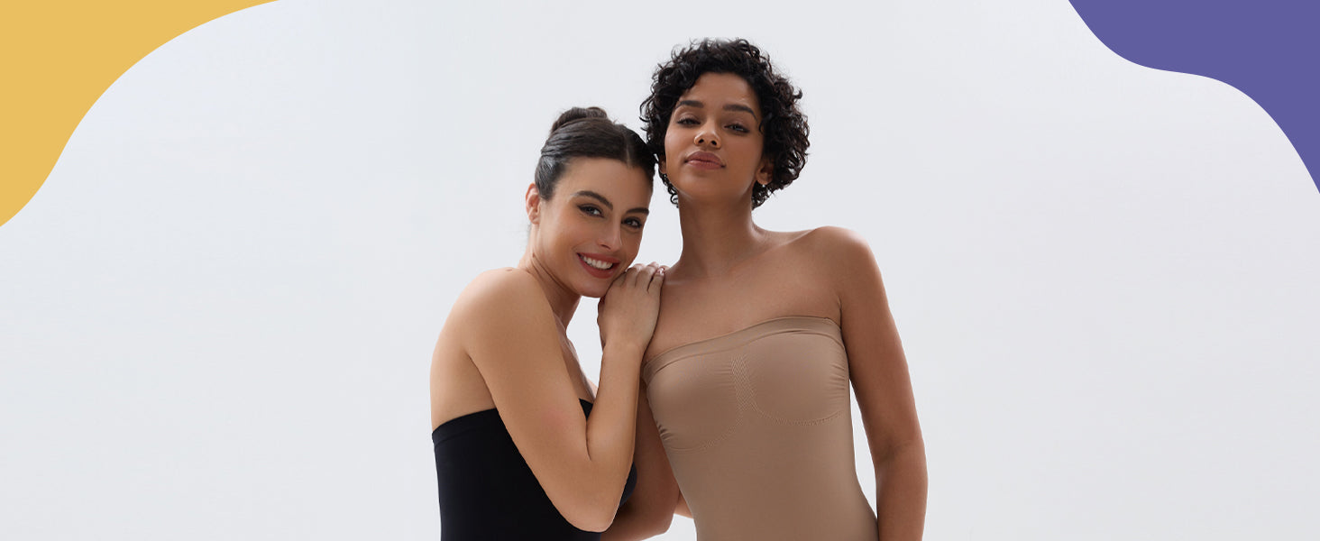 SHAPERX Seamless Thong Bodysuit with Removable Straps - Detail Image 1