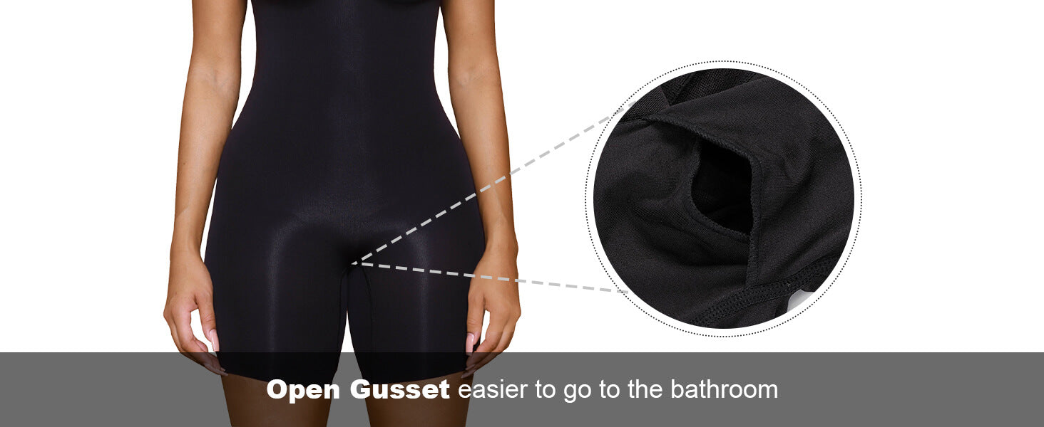 SHAPERX Seamless Full Body Tummy Control Bodysuit Shapewear - Detail Image 3